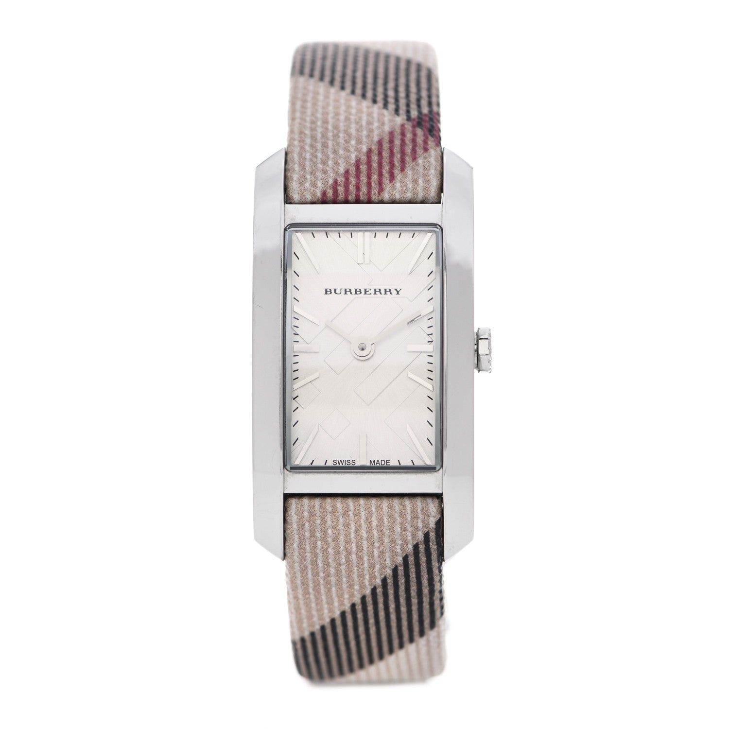 Burberry Stainless Steel Calfskin 20mm Heritage Nova Check Quartz Watch BU9503 1 of 4