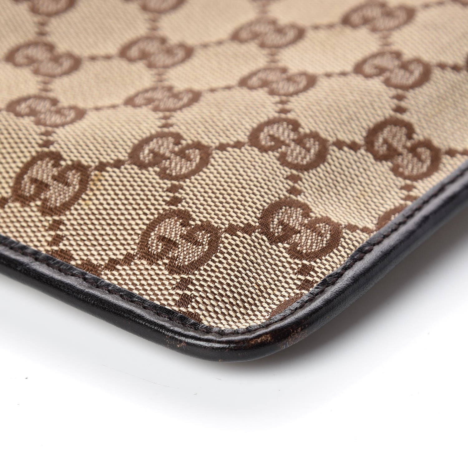 Gucci GG Monogram Messenger Crossbody Bag Brown 6 of 13