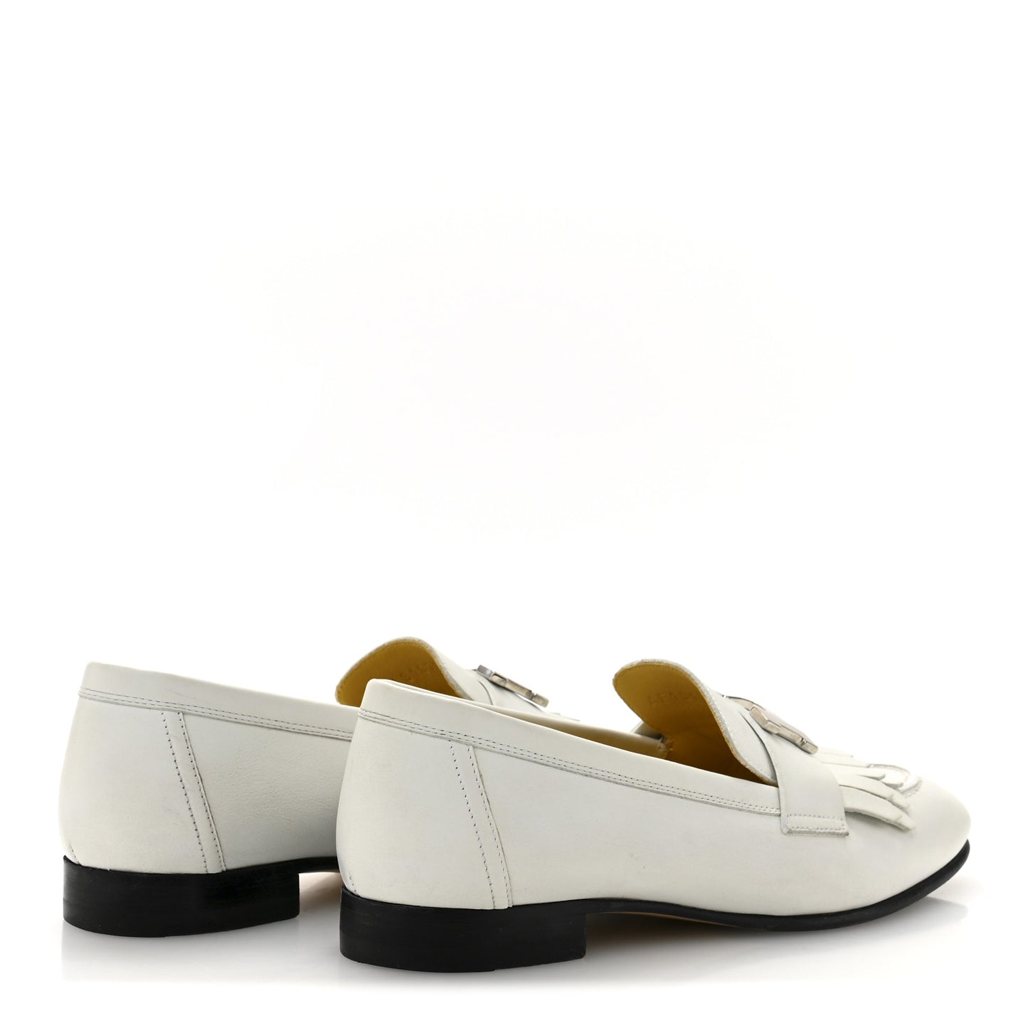 Calfskin Womens Royal Loafers 35 White
