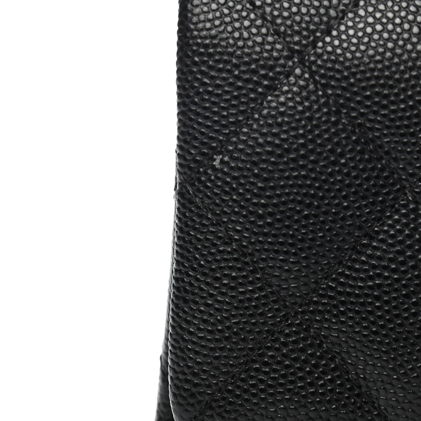 Caviar Quilted Mini Rectangular Flap Black