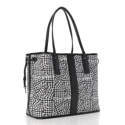 MCM Visetos Medium Liz Reversible Shopper Tote Black 6 of 15