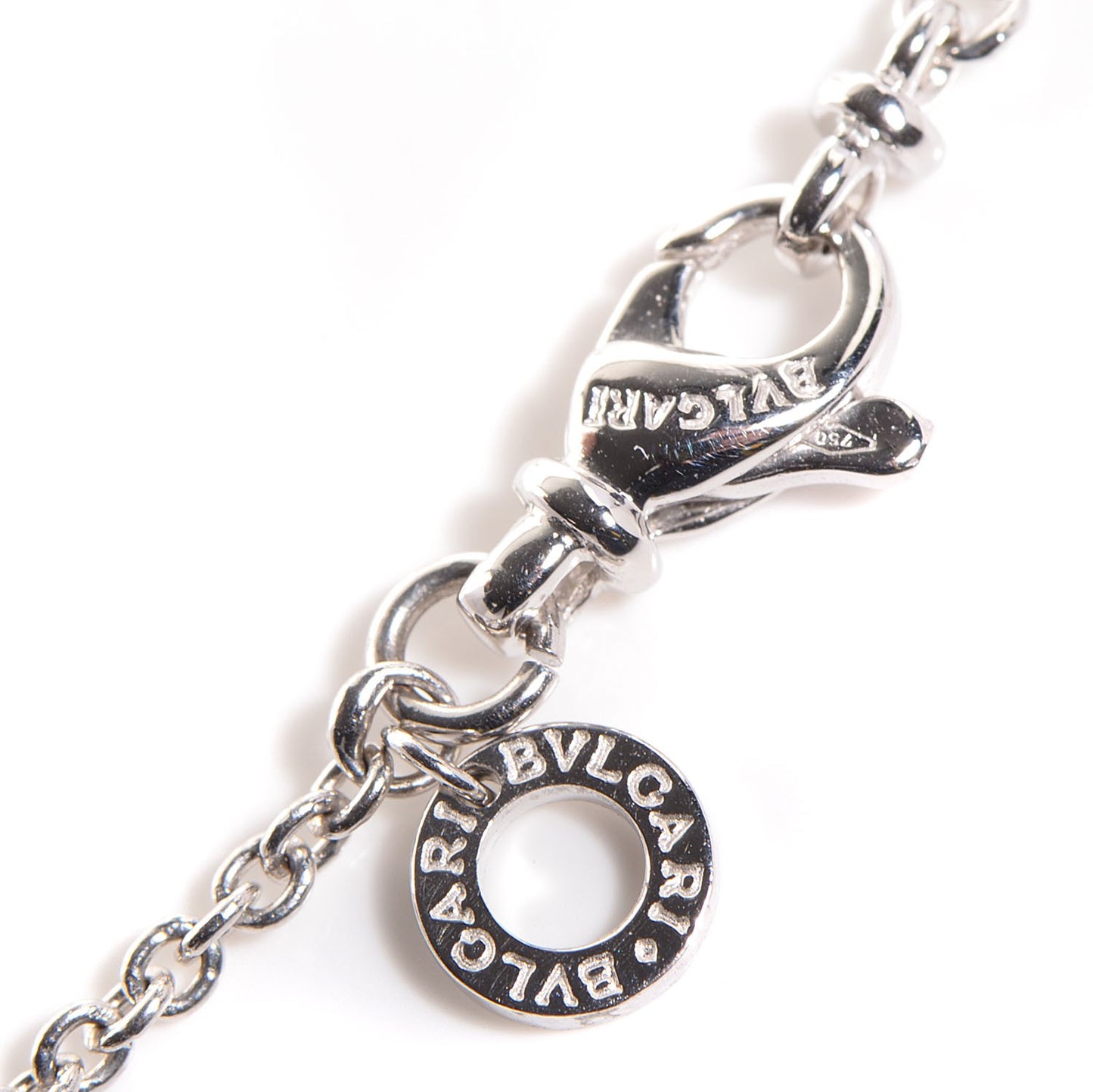 18K White Gold B.Zero1 Pendant Necklace