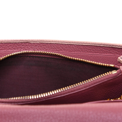 Miu Miu Goatskin Madras Bi-Color Continental Wallet Anticho Orchidea 14 of 26