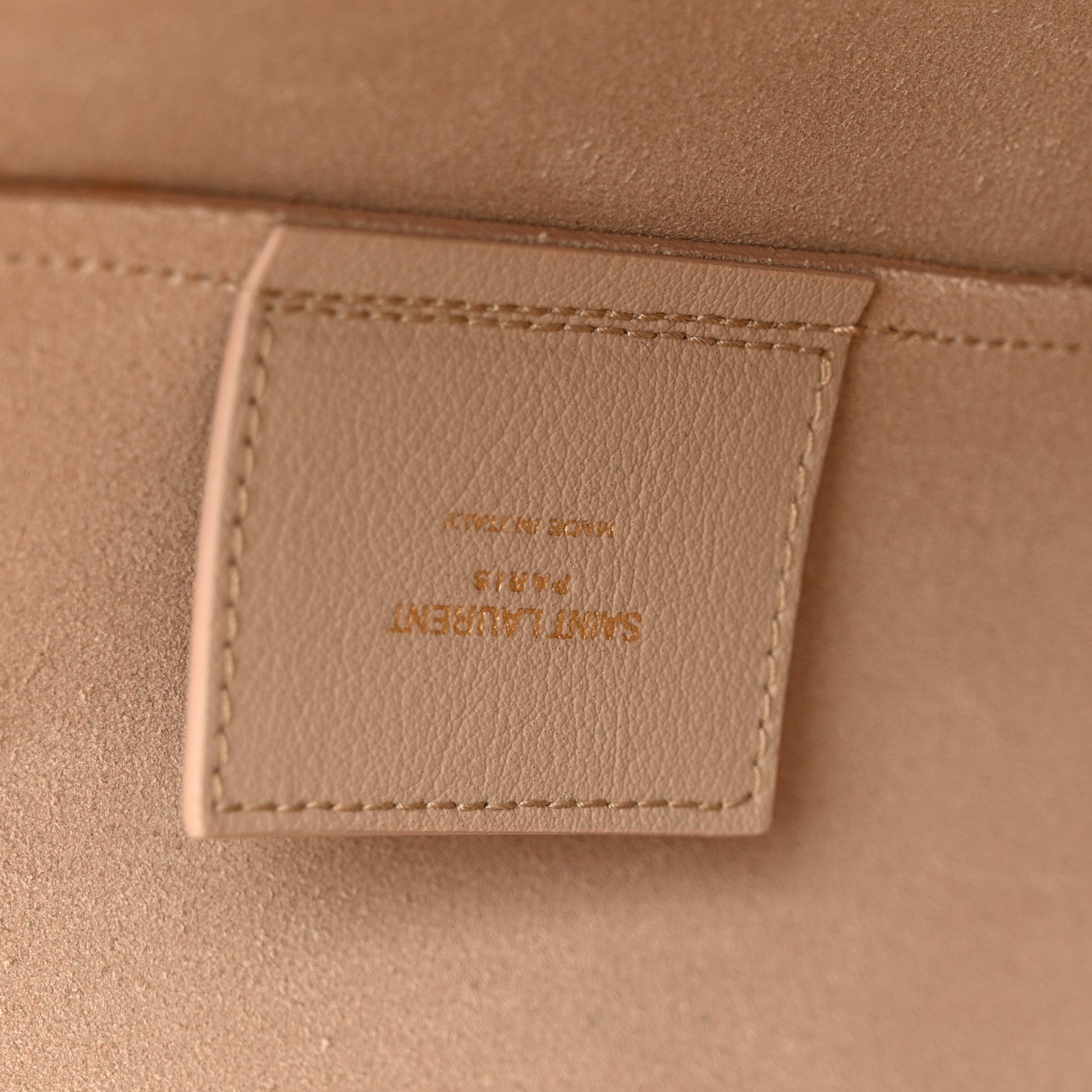 Saint Laurent Calfskin Large Shopping Tote Dark Beige 7 of 15