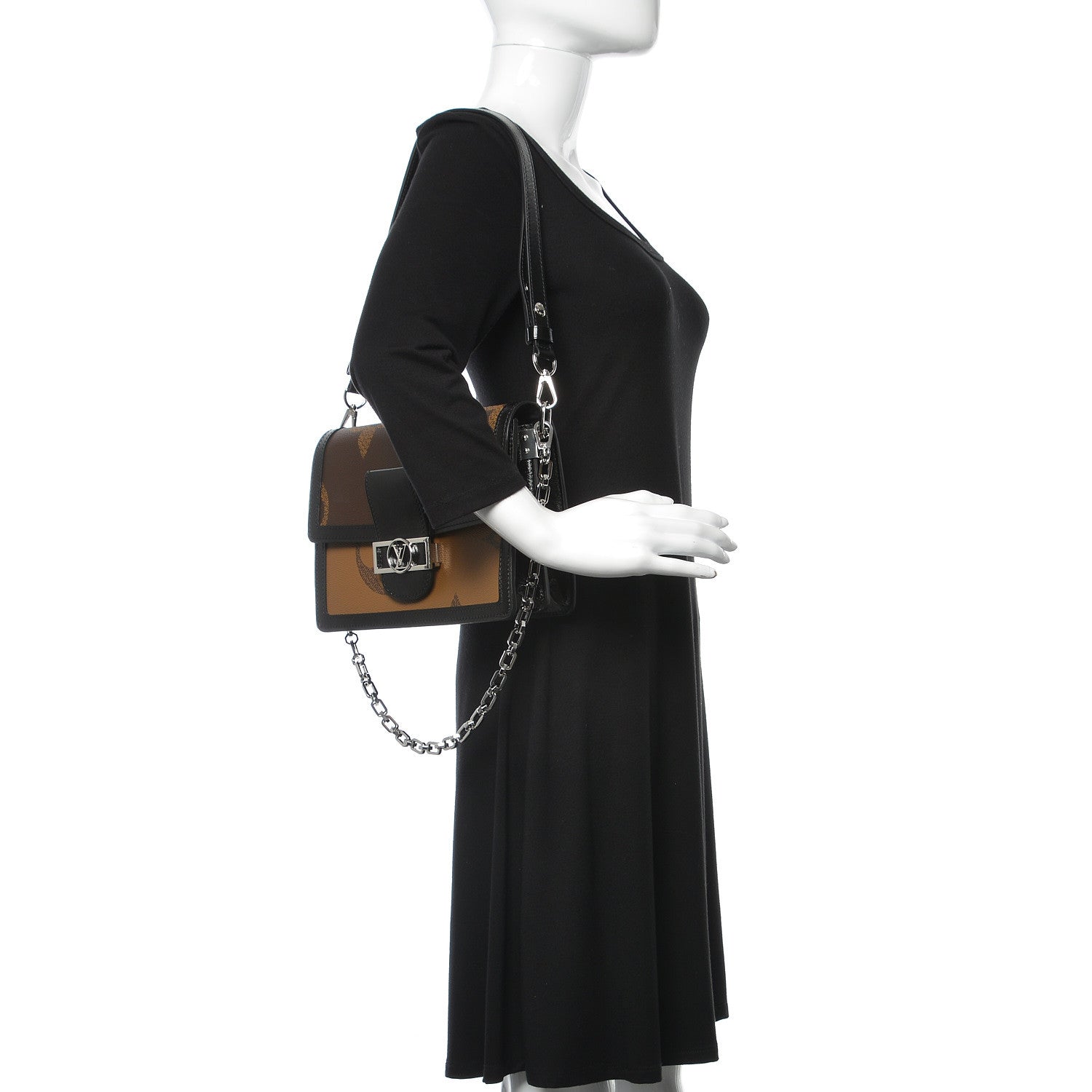 Louis Vuitton Reverse Monogram Giant Dauphine MM 2 of 9
