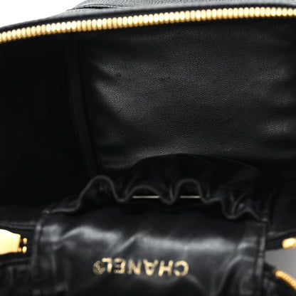 Chanel Caviar Vanity Cosmetic Case Black 5 of 9