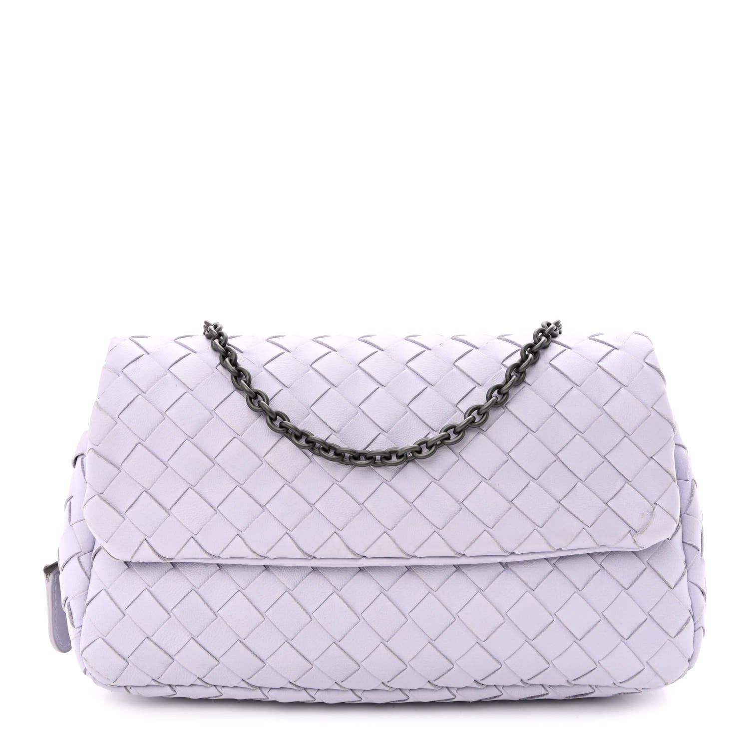 Bottega Veneta Nappa Intrecciato Small Chain Crossbody Zinc 1 of 12