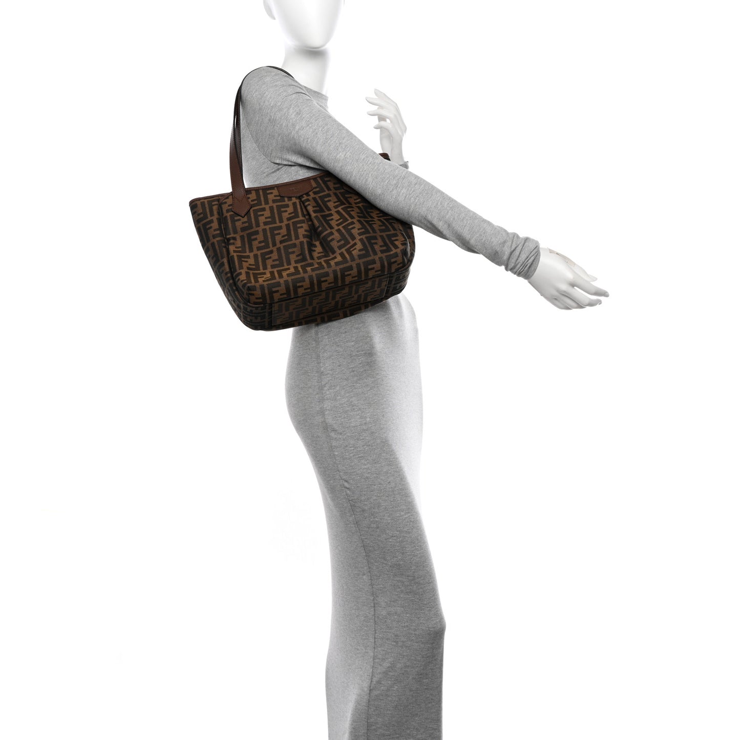 Zucca Vitello Artic Medium Shopping Tote Tobacco Castagna