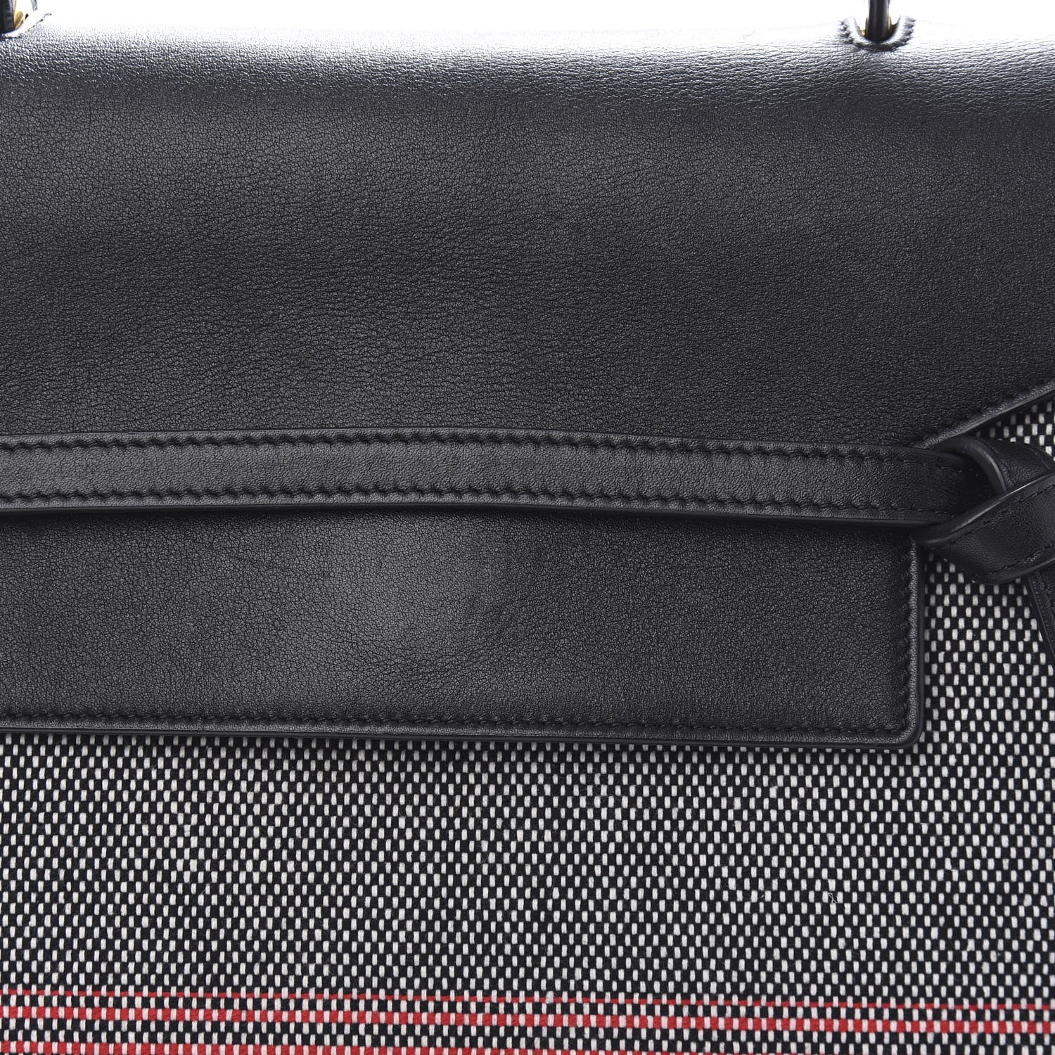 Celine Cotton Canvas Calfskin Mini Belt Bag Black 9 of 9