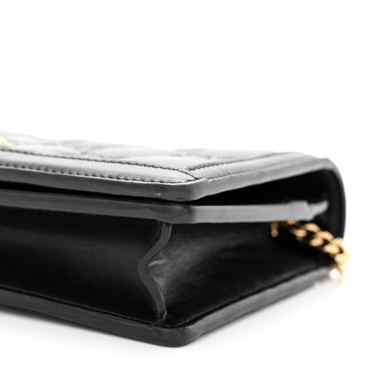 Gucci Calfskin GG Matelasse Chain Wallet Black 9 of 12