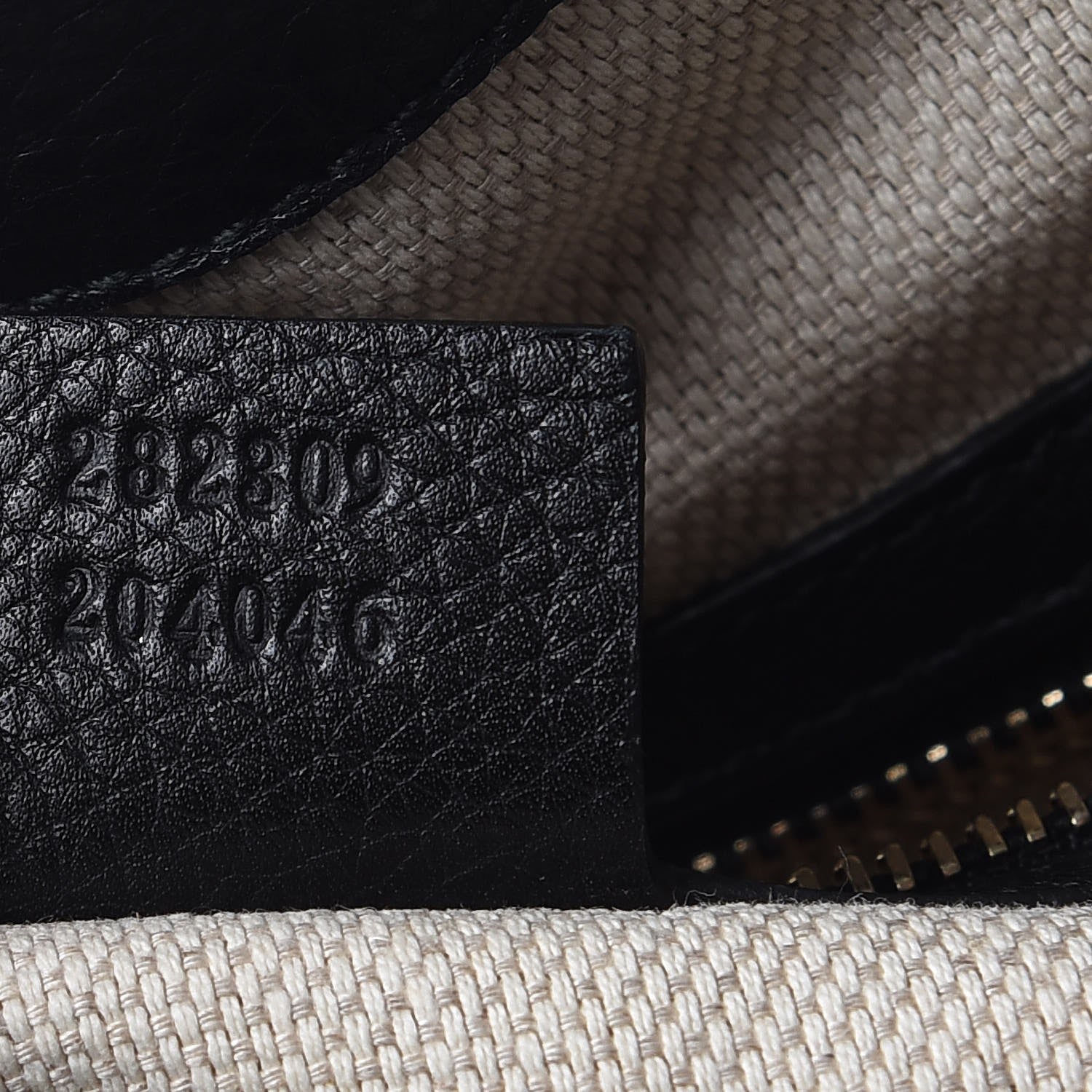 Gucci Pebbled Calfskin Medium Soho Shoulder Bag Black 7 of 10