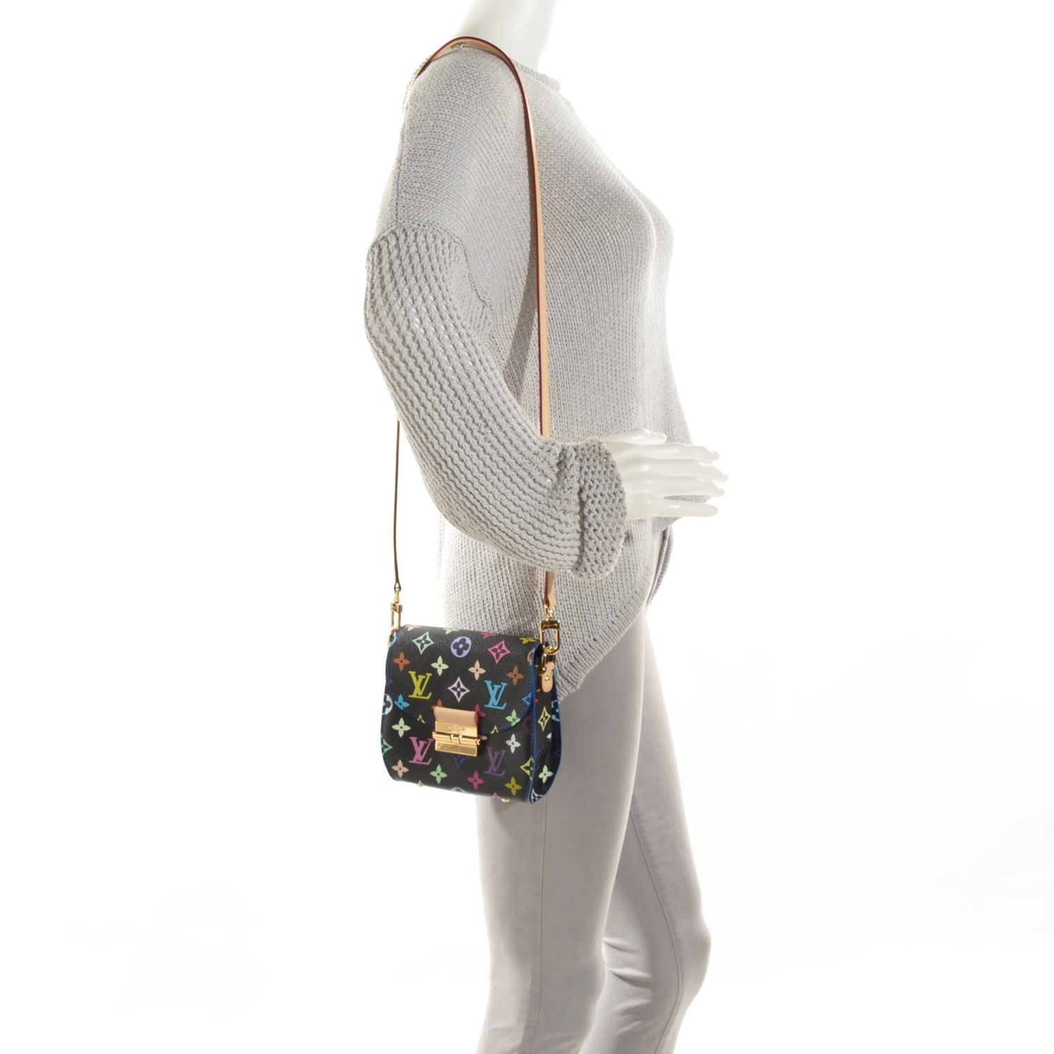 Louis Vuitton Monogram Multicolor Heartbreaker Black 2 of 7
