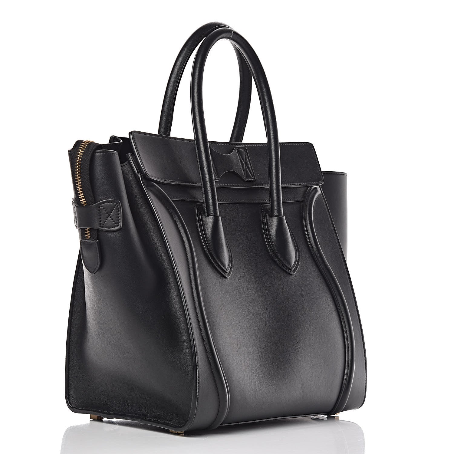 Celine Smooth Calfskin Mini Luggage Black 3 of 12