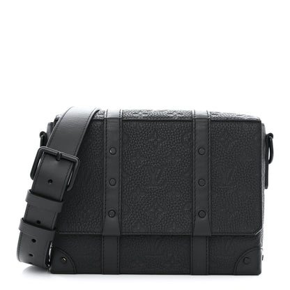 Louis Vuitton Taurillon Monogram Trunk Messenger Black 1 of 11