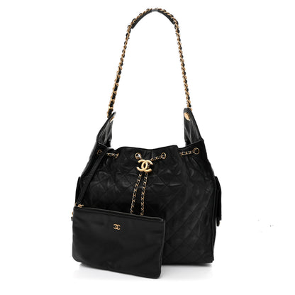 Chanel Caviar Quilted Medium Chanel 25 Handbag Black 3 of 12