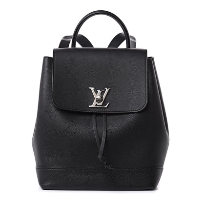 Louis Vuitton Calfskin Lockme Backpack Black 1 of 11