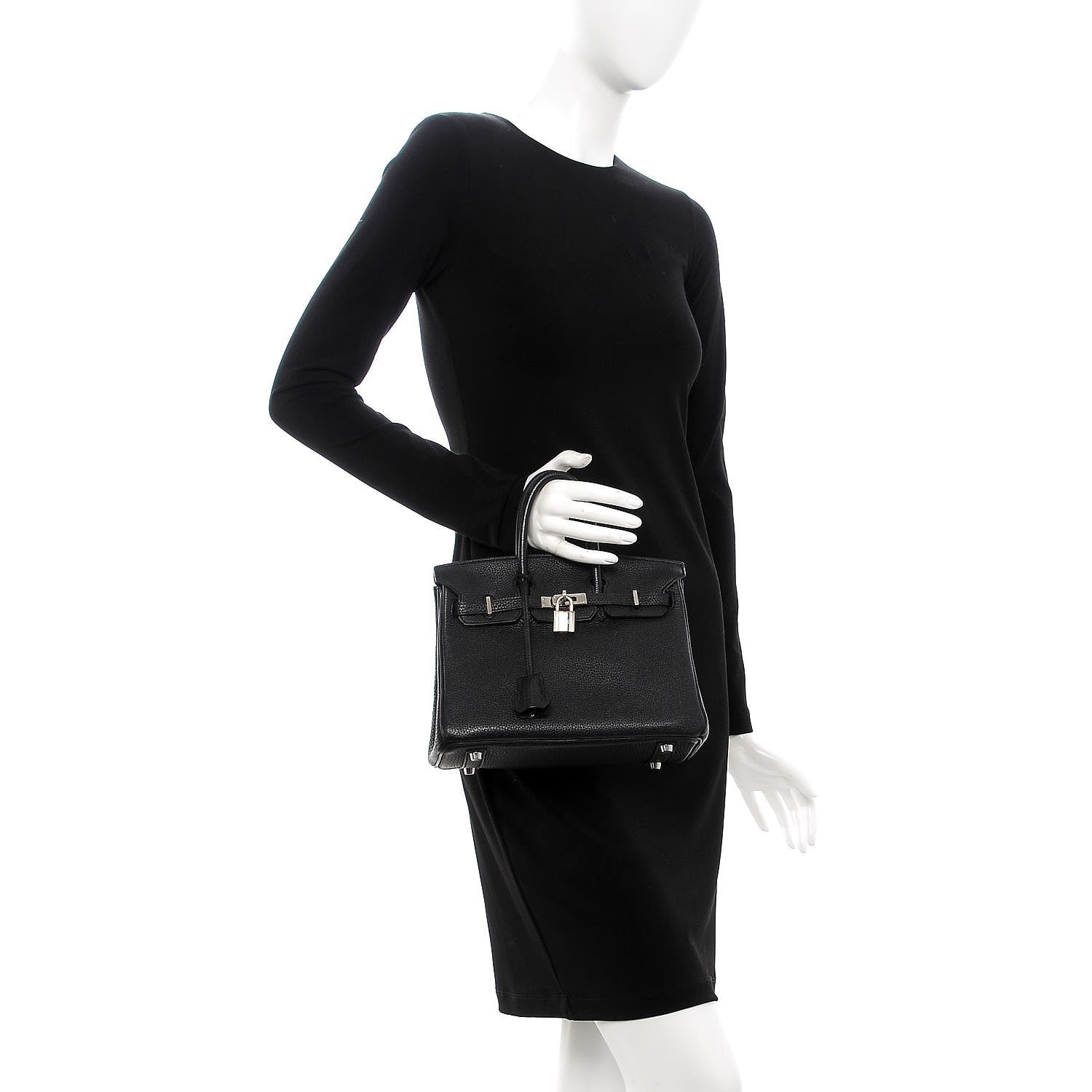 Hermes Togo Birkin 25 Black 2 of 36