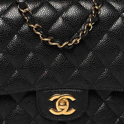 Chanel Caviar Quilted Medium Double Flap Black 8 of 12