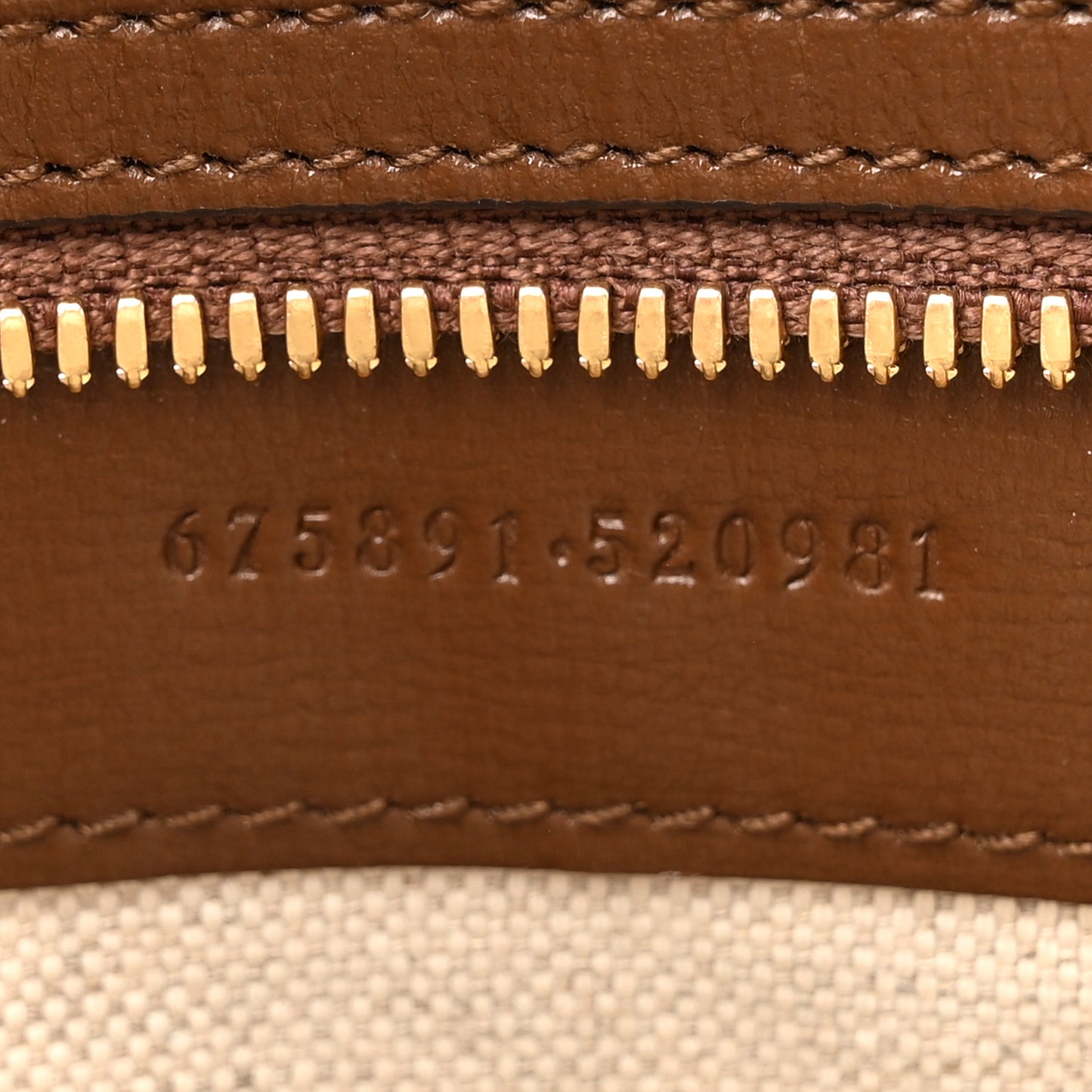 GG Supreme Monogram Azalea Calfskin Retro Interlocking G Messenger Shoulder Bag Beige Ebony Brown Sugar