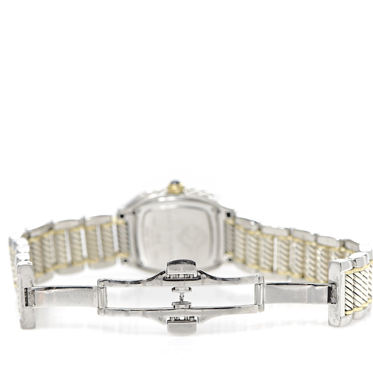 Stainless Steel 18K Yellow Gold Diamond Mother of Pearl 25mm Thoroughbred Quartz Watch
