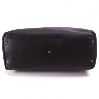 Fendi Goatskin Large Peekaboo Iconic Satchel Black 4 of 11