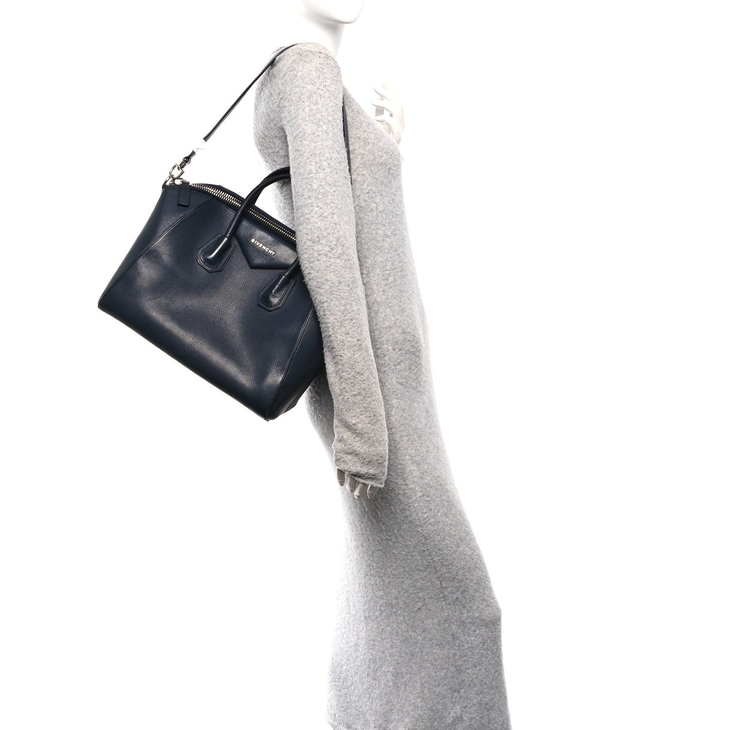 Givenchy Sugar Goatskin Medium Antigona Night Blue 2 of 17