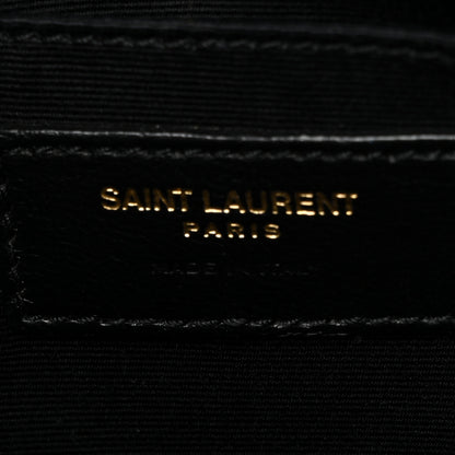 Saint Laurent Calfskin Matelasse Monogram Lou Camera Bag Black 6 of 10