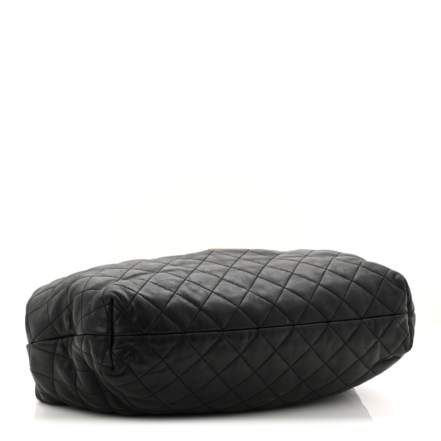 Saint Laurent Lambskin Quilted Maxi Icare Shopping Tote Black 4 of 12