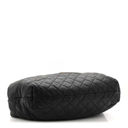 Saint Laurent Lambskin Quilted Maxi Icare Shopping Tote Black 4 of 12