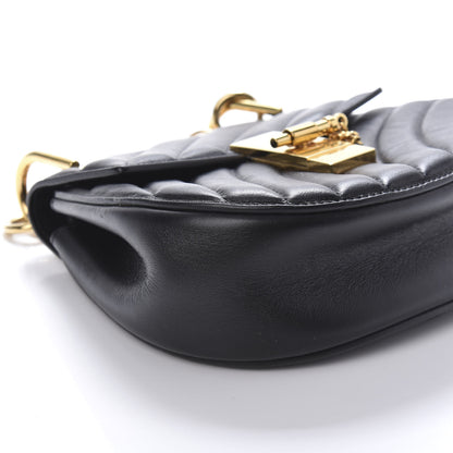 Chloe Calfskin Quilted Mini Drew Bijou Shoulder Bag Black 6 of 9