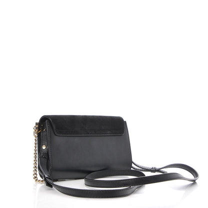 Chloe Suede Calfskin Mini Faye Shoulder Bag Black 3 of 8
