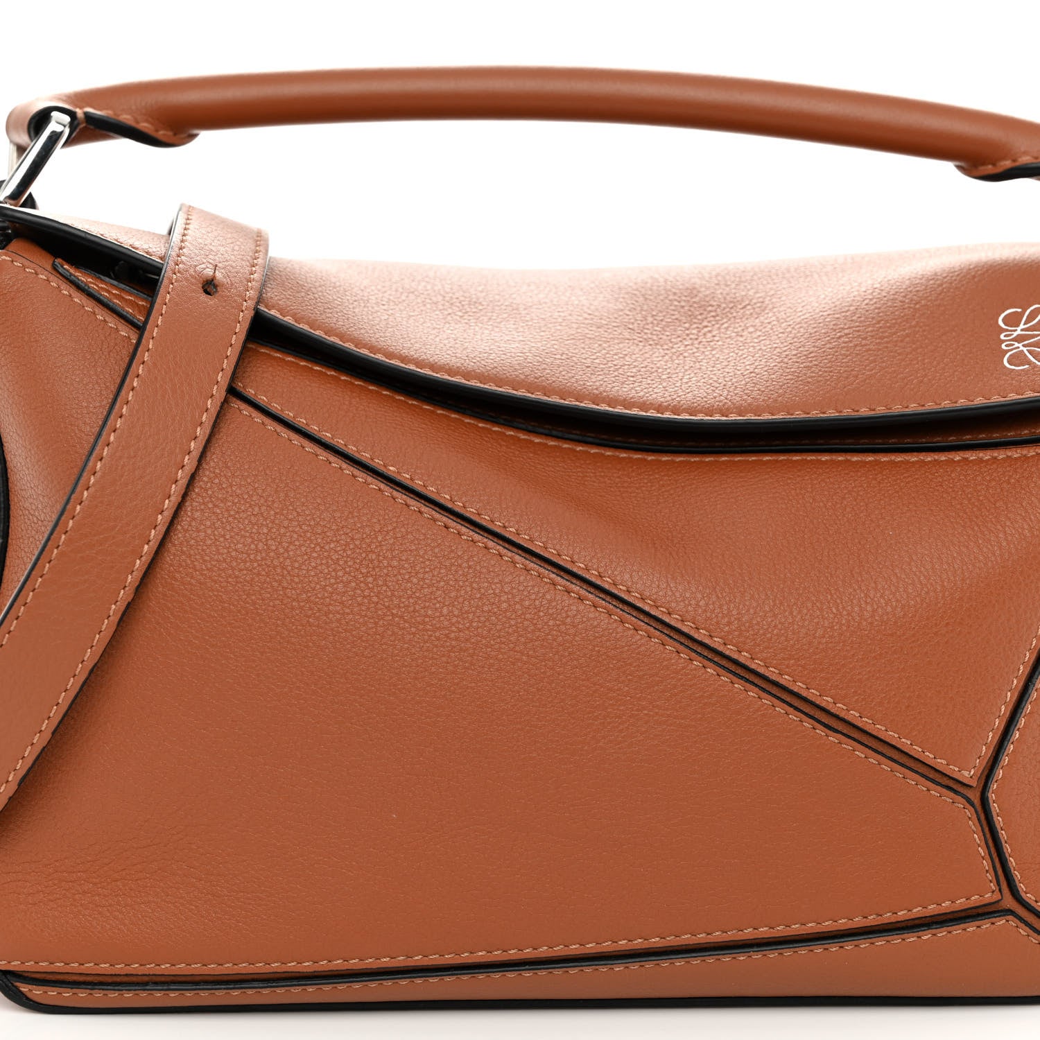 Loewe Calfskin Small Puzzle Bag Tan 7 of 9