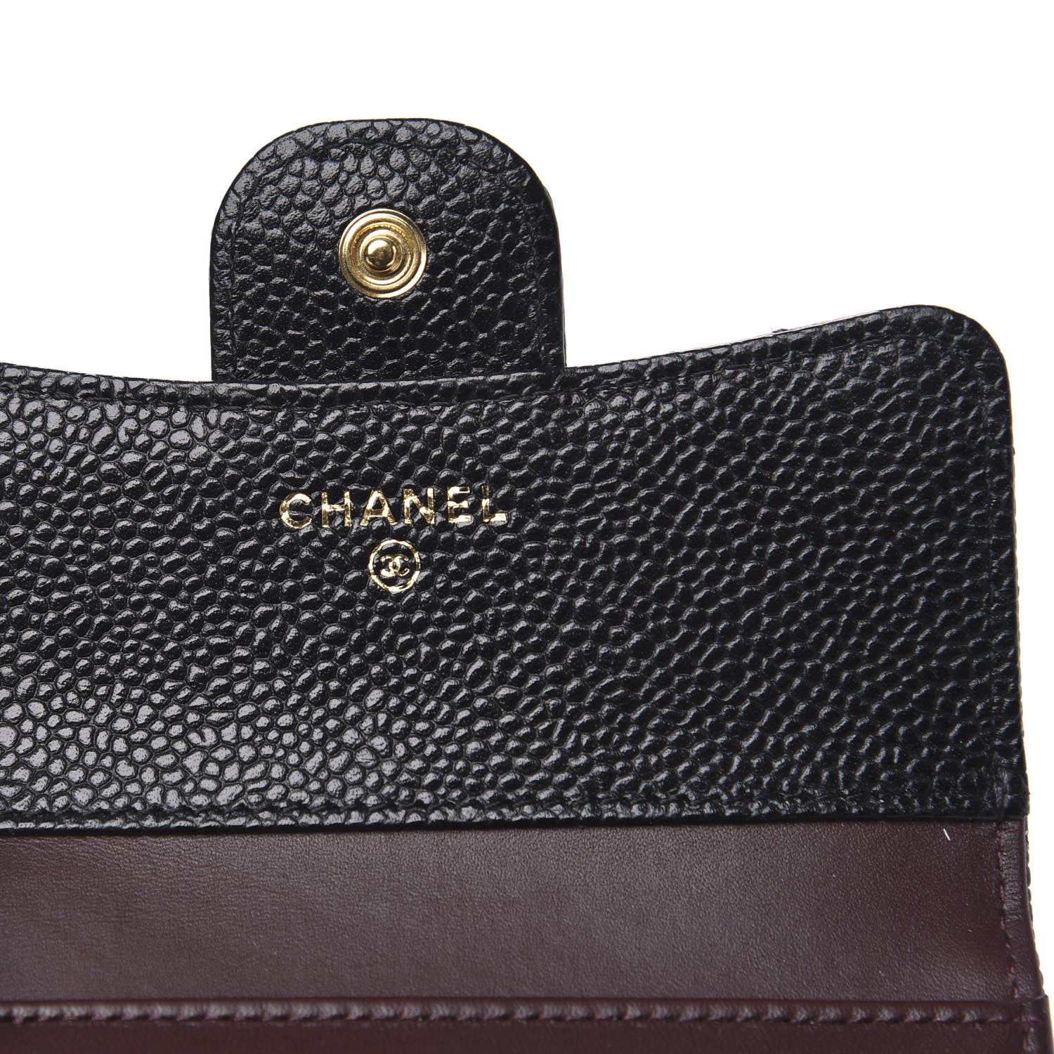 Chanel Caviar Quilted Compact Flap Wallet Black 6 of 9