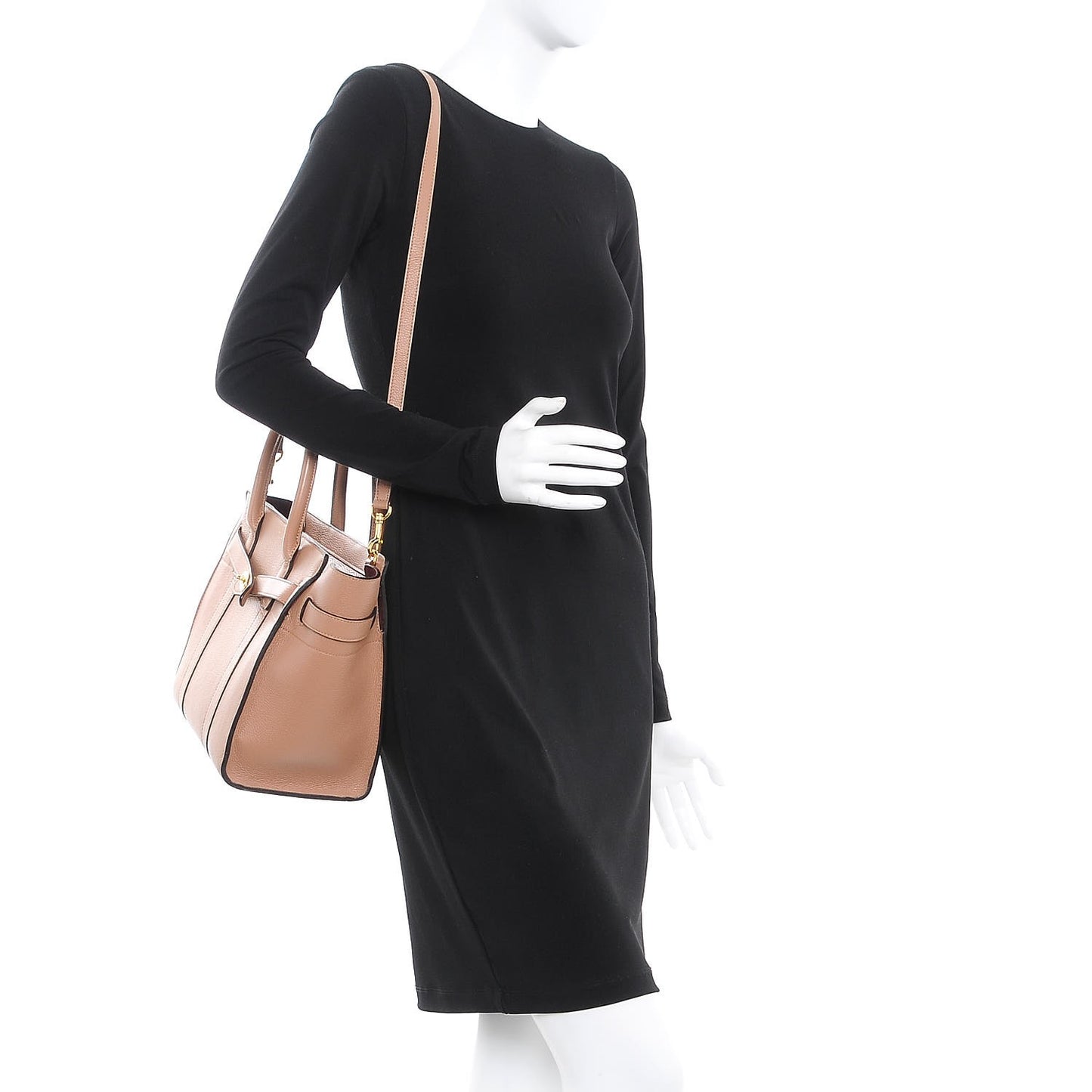 Classic Grain Small Bayswater Zip Tote Blush