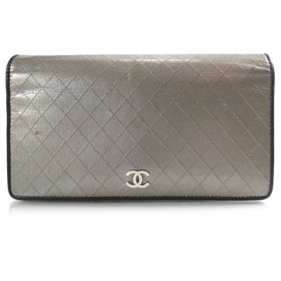 Leather Classic Wallet Silver