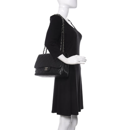 Chanel Caviar Quilted Jumbo Single Flap Black 2 of 11