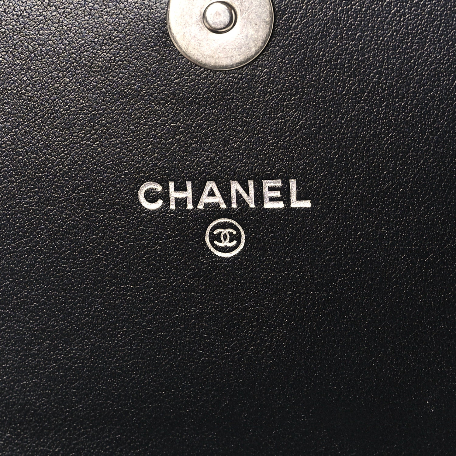 Chanel Caviar Quilted Boy Phone Holder Wallet On Chain Black 7 of 11