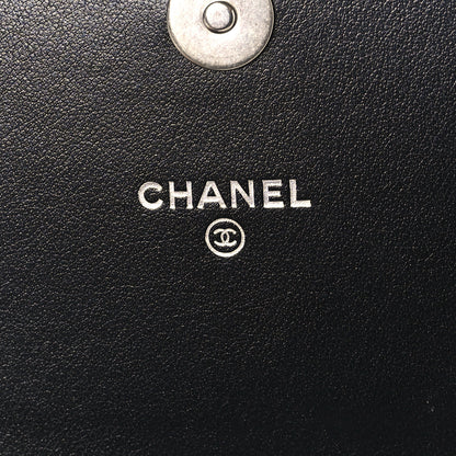 Chanel Caviar Quilted Boy Phone Holder Wallet On Chain Black 7 of 11