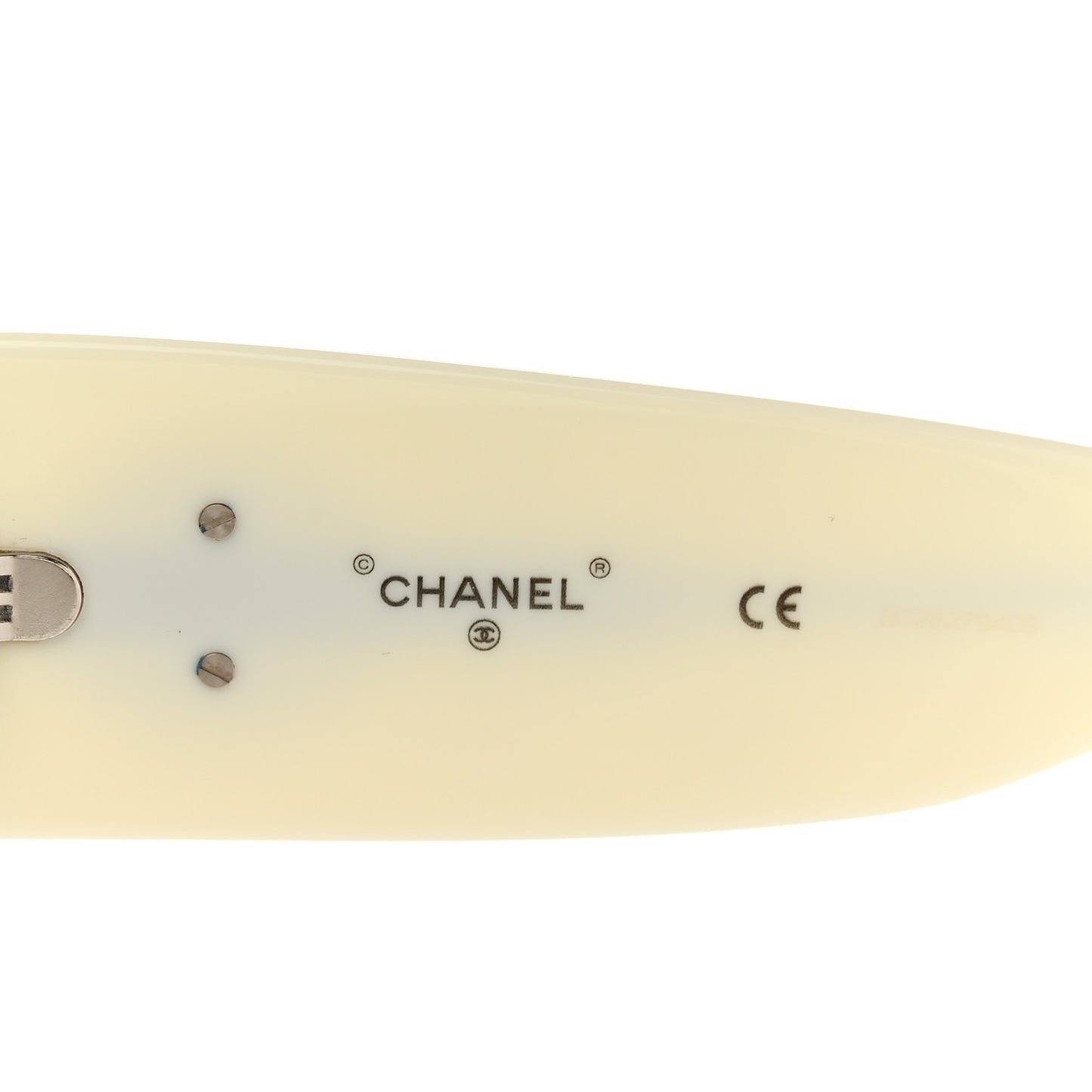 Acetate Shield Sunglasses 71466 White Black