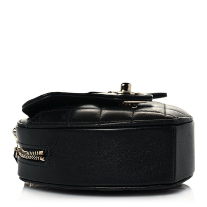 Chanel Lambskin Quilted CC In Love Heart Clutch With Chain Black 4 of 14