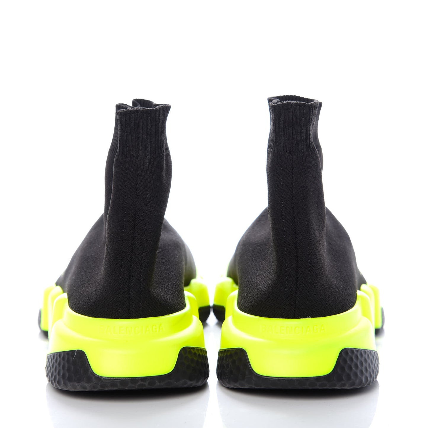Neoprene Knit Mens Speed Sneakers 42 Black Lime