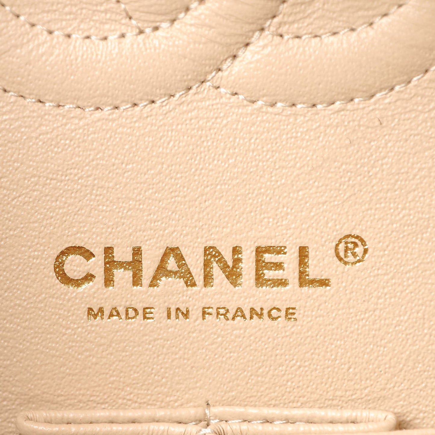 Caviar Quilted Medium Double Flap Beige Clair