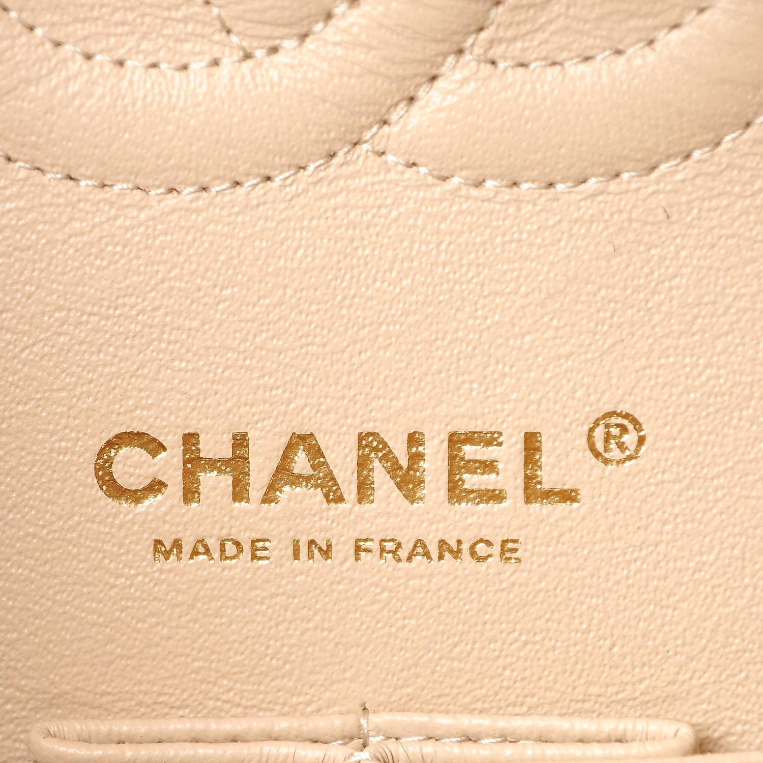 Chanel Caviar Quilted Medium Double Flap Beige Clair 6 of 7