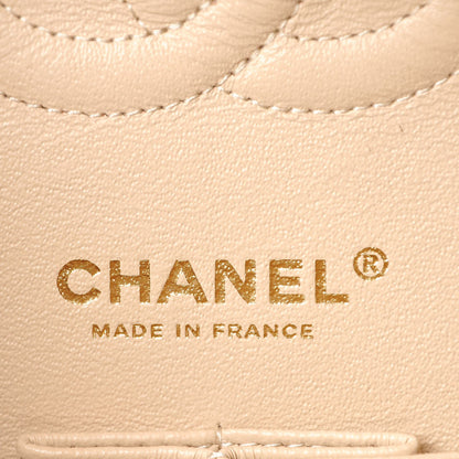 Chanel Caviar Quilted Medium Double Flap Beige Clair 6 of 7