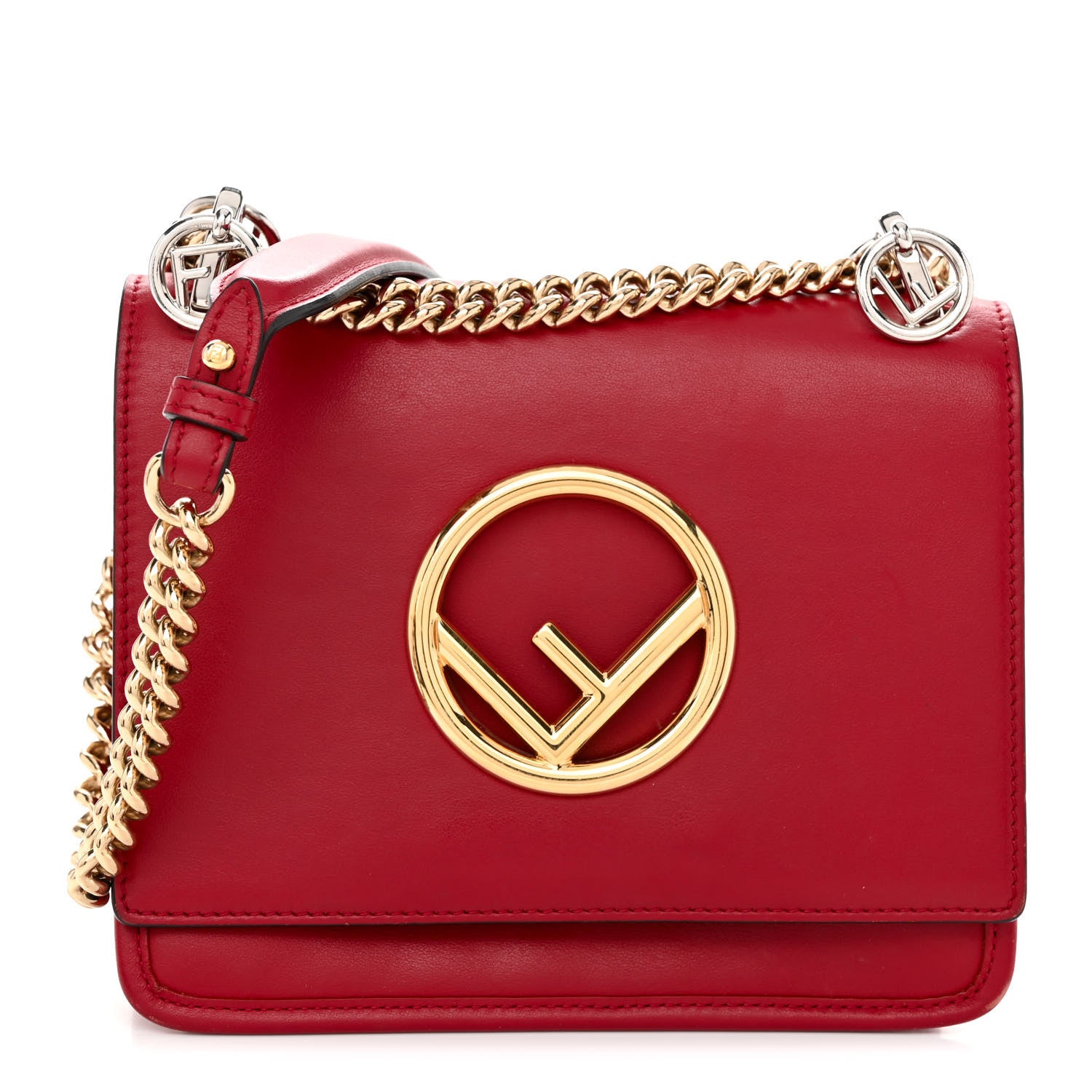 Fendi Vitello Century Opaco F is Fendi Small Kan I Shoulder Bag Fragola 1 of 13