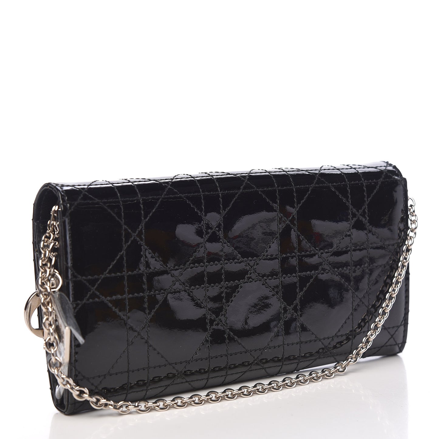 Patent Cannage Rendez-vous Chain Wallet Black