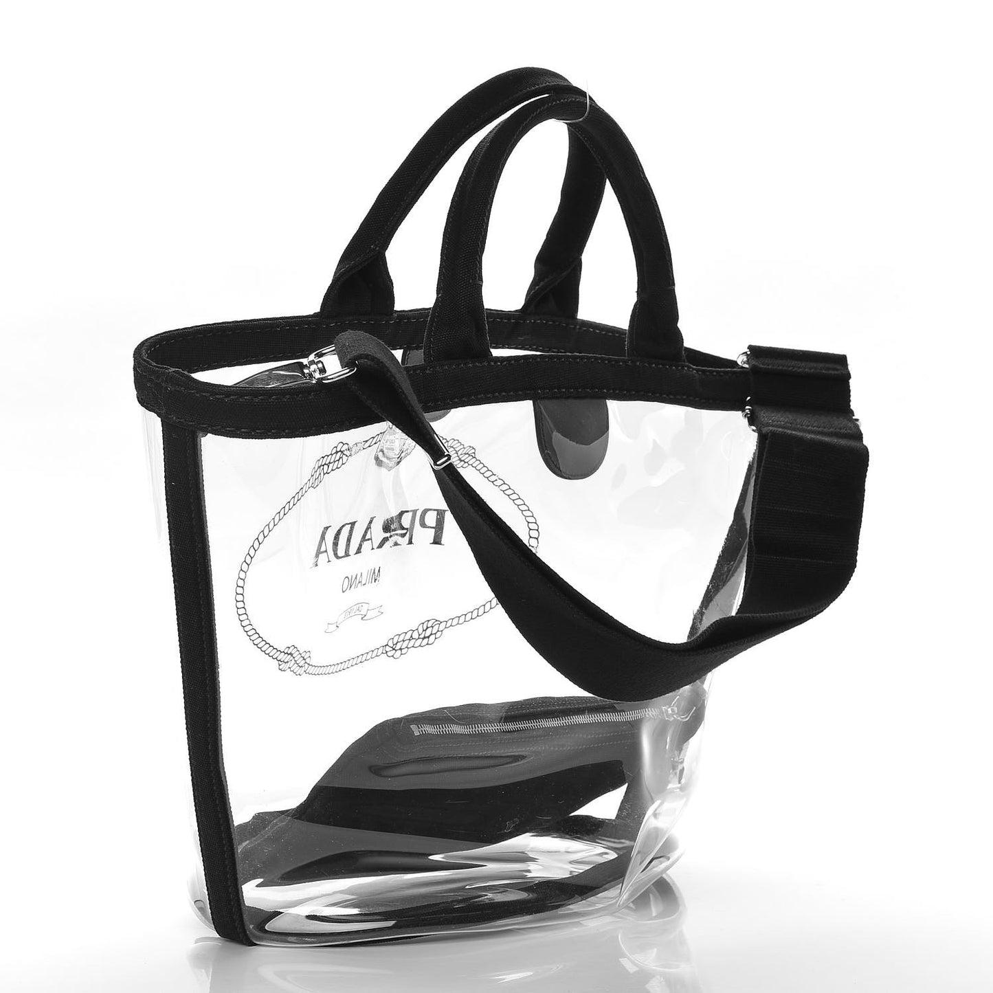 Plexiglass Canapa Small Shopper Tote Black