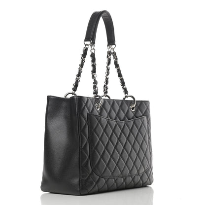 Chanel Caviar Quilted Grand Shopping Tote GST Black 3 of 14