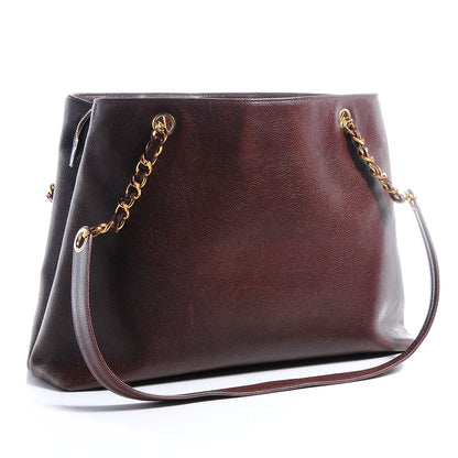Chanel Caviar Flap Shoulder Bag Brown 3 of 5