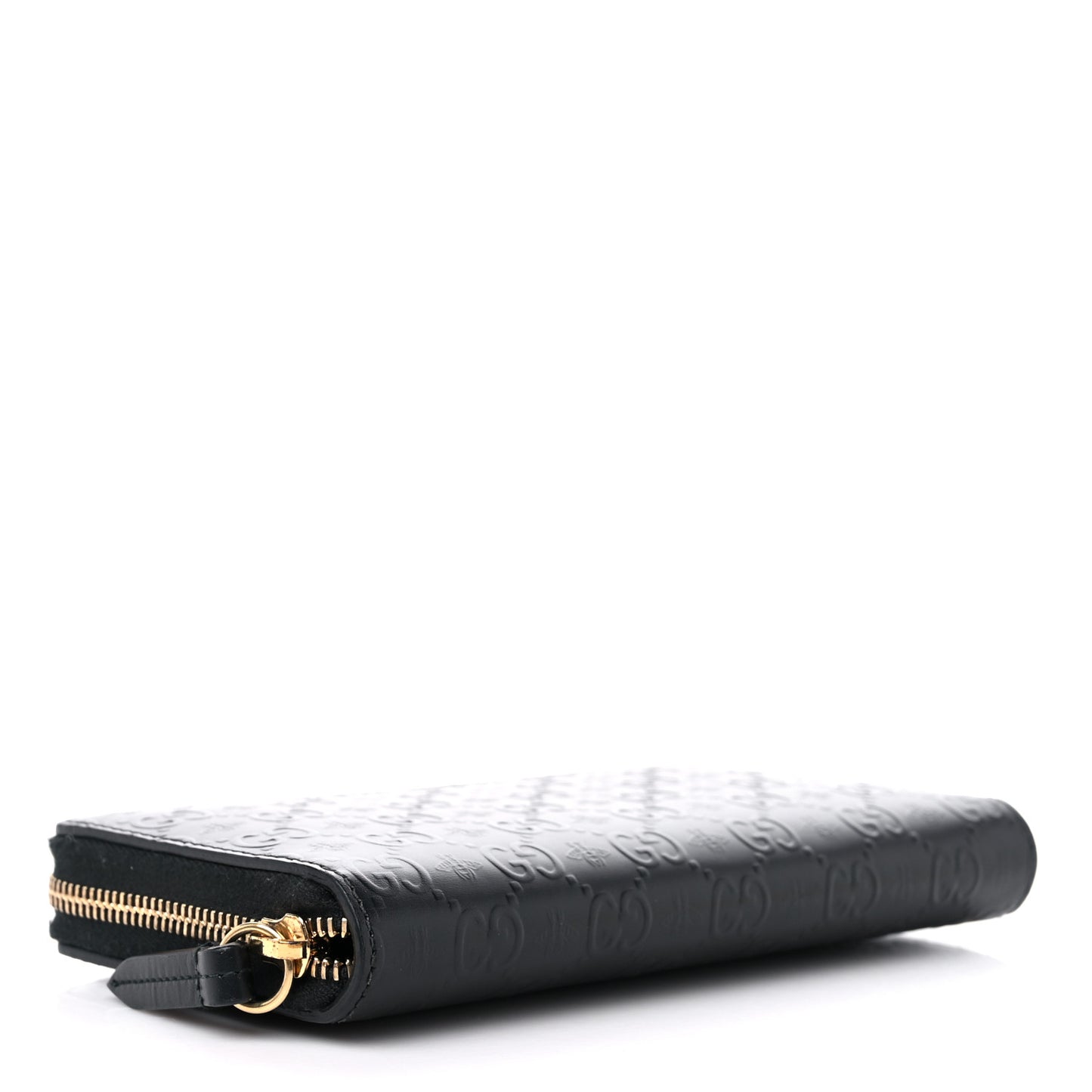 Guccissima Signature Microguccissima Bree Zip Around Wallet Black